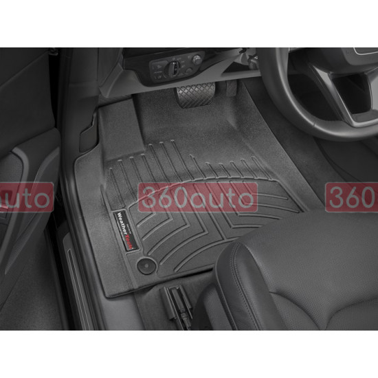 3D килимки для Audi Q7, Q8 2016- чорні передні WeatherTech 448871