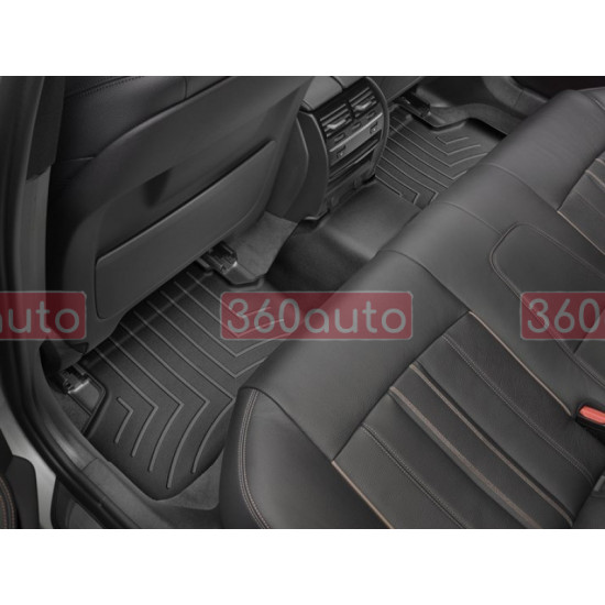 3D килимки для BMW 5 G30 2017- чорні задні WeatherTech 4410892