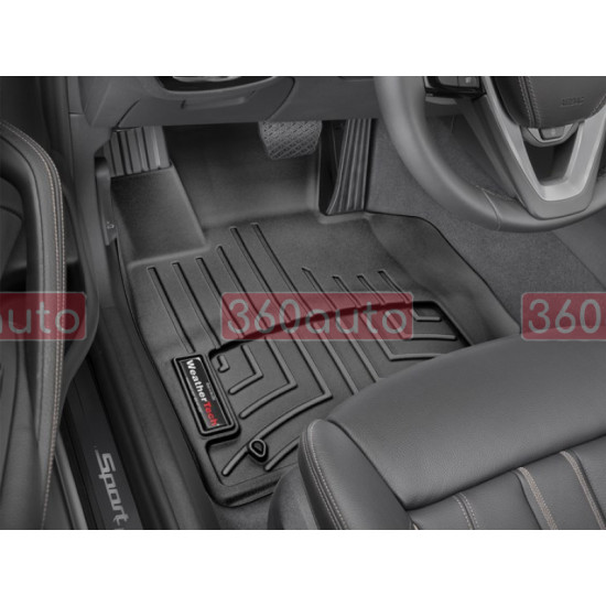 3D килимки для BMW 5 G30 2017- чорні передні WeatherTech 4410891