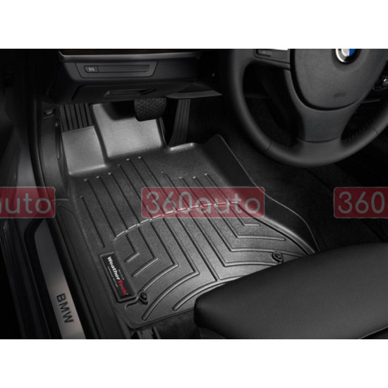 3D килимки для BMW 7 F01, F02 2008-2015 чорні передні WeatherTech 442421