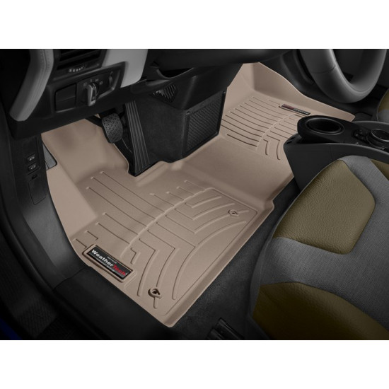 3D килимки для BMW i3 2013- бежеві передні WeatherTech 455691