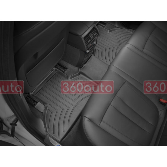 3D килимки для BMW X5 F15, X6 F16 2013- чорні задні WeatherTech 445592