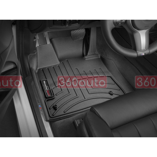 3D килимки для BMW X5 F15, X6 F16 2013- чорні передні WeatherTech 445591