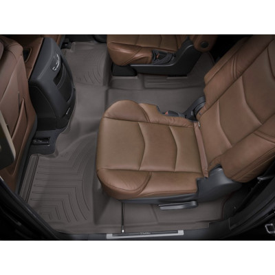 3D килимки для Cadillac Escalade ESV 2017- какао 2+3 ряд Bucket seating WeatherTech 477672