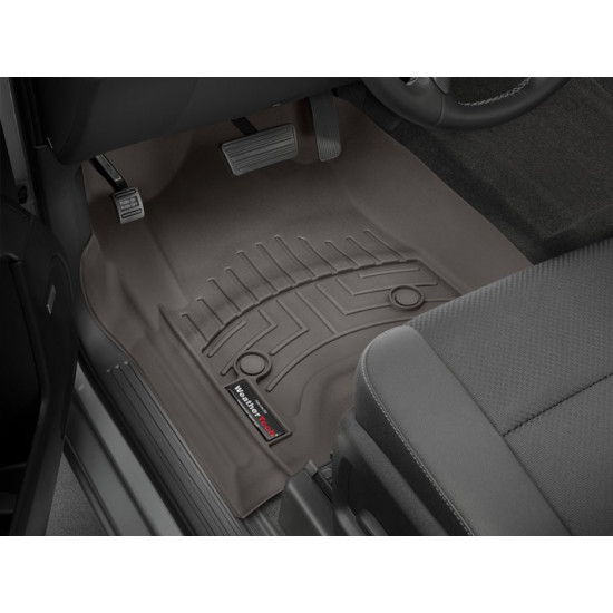 3D килимки для Cadillac Escalade, Chevrolet Silverado, Suburban, Tahoe, GMC Yukon 2015- какао передні WeatherTech 476071
