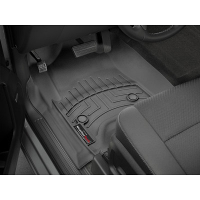 3D килимки для Cadillac Escalade, Chevrolet Silverado, Suburban, Tahoe, GMC Yukon 2015- чорні передні WeatherTech 446071