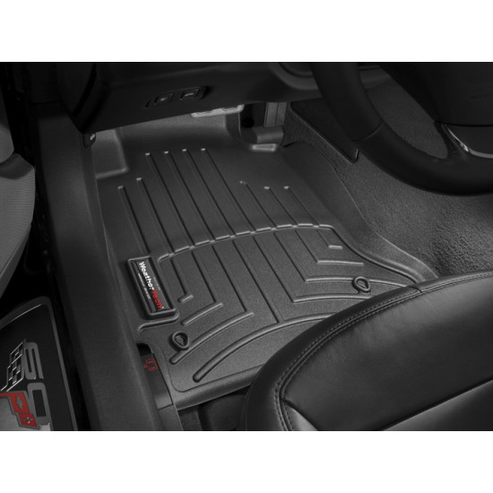3D коврики для Chevrolet Corvette 2005-2012 черные передние WeatherTech 444741