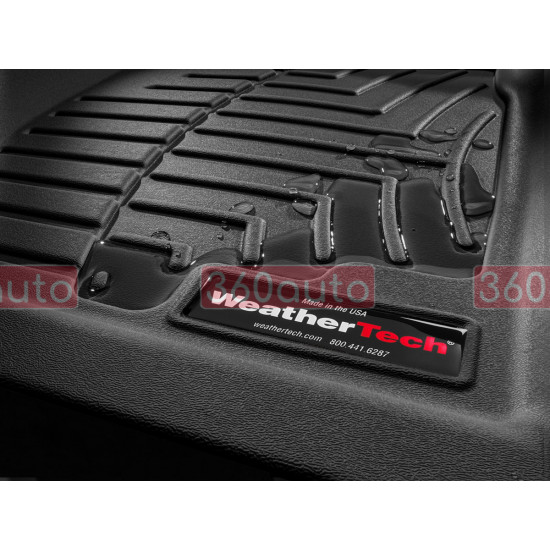 3D килимки для Ford F-150 2014-2020, 2021- SuperCrew чорні задні Bucket Seating WeatherTech 446972