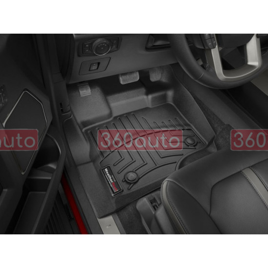 3D коврики для Ford F-150 2014-2020, 2021- черные передние WeatherTech 446971