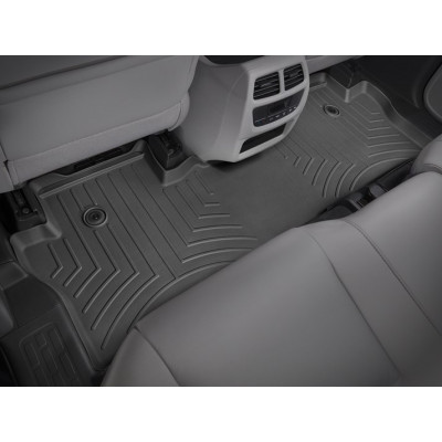 3D килимки для Honda Pilot, Passport 2015- 8 місць чорні задні WeatherTech 448392