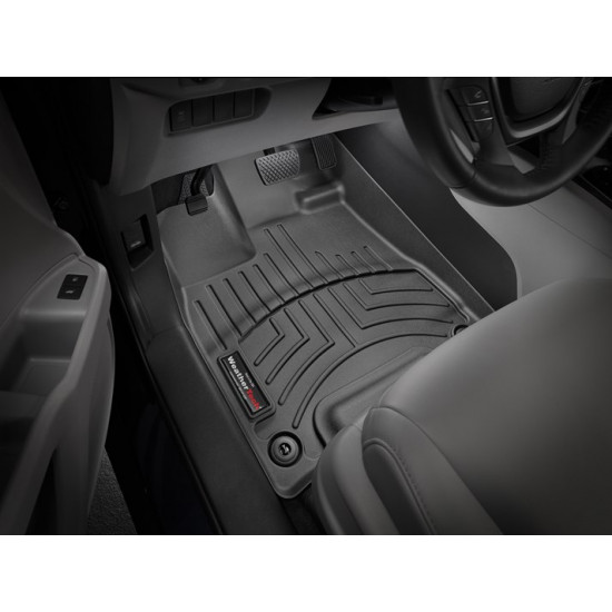 3D килимки для Honda Pilot, Passport 2015- чорні передні WeatherTech 448391