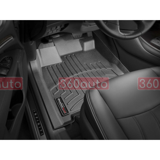 3D коврики для Infiniti QX60, Nissan Pathfinder 2012- черные передние WeatherTech 444451