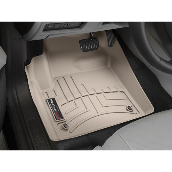 3D килимки для Land Rover Discovery Sport 2015- бежеві передні WeatherTech 457961