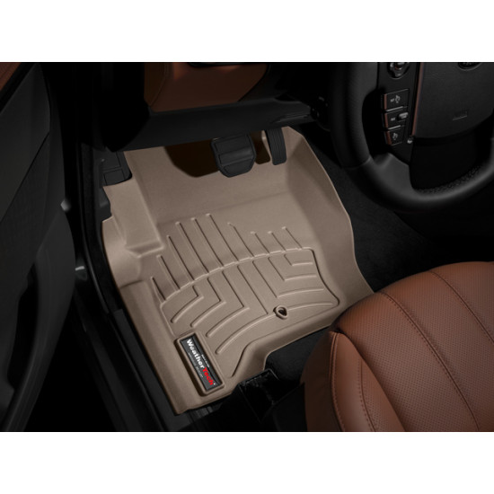 3D килимки для Land Rover Range Rover Sport 2008-2013, Discovery 2004-2016 бежеві передні WeatherTech 453621