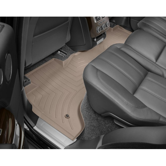 3D килимки для Land Rover Range Rover 2013- бежеві задні WeatherTech 454803