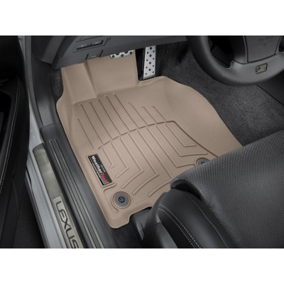 3D килимки для Lexus LS 2012-2107 AWD бежеві передні WeatherTech 455141
