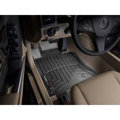 3D килимки для Mercedes GLK-class X204 2012-2015 чорні передні WeatherTech 445011