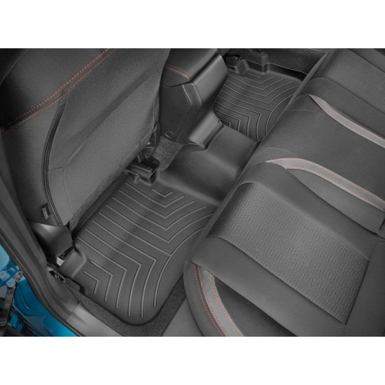 3D килимки для Subaru Impreza, XV, Crosstrek 2017- чорні задні WeatherTech 4411072