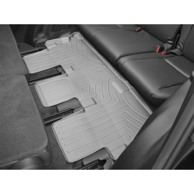 3D килимки для Toyota Highlander 2014- сірі 3 ряд WeatherTech 466323
