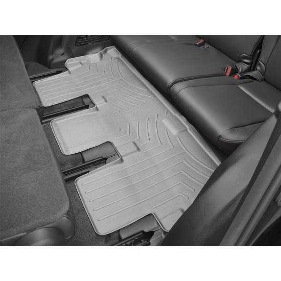 3D килимки для Toyota Highlander 2014- сірі 3 ряд WeatherTech 466323