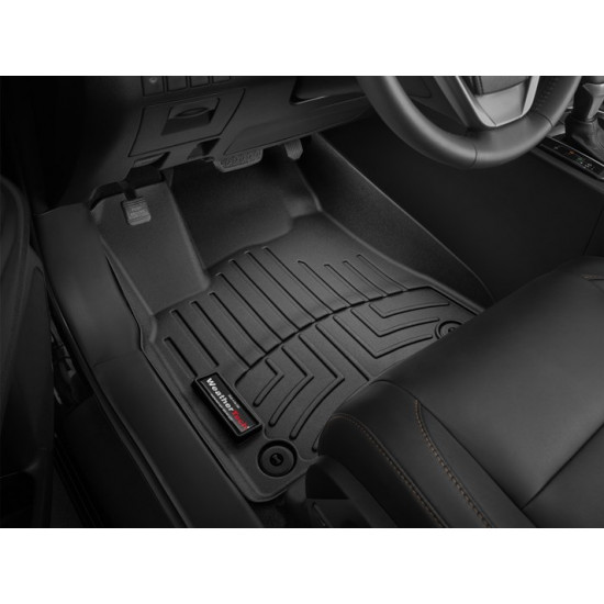 3D коврики для Toyota Highlander 2014- черные передние WeatherTech 446321