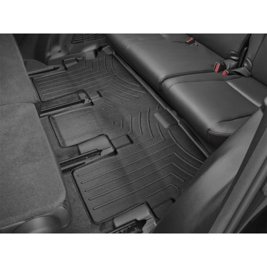 3D килимки для Toyota Highlander 2014- чорні 3 ряд WeatherTech 446323