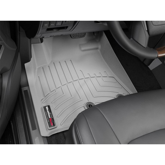 3D килимки для Toyota Land Cruiser 200, Lexus LX 570 2012- сірі передні WeatherTech 464231