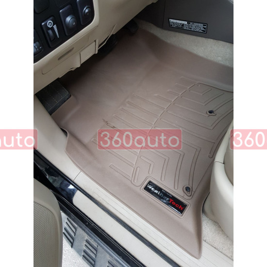 3D килимки для Toyota Land Cruiser Prado 120, Lexus GX 470 2003-2008 RSE бежеві передні WeatherTech 451211