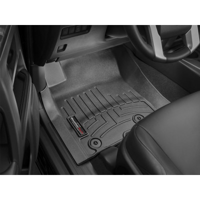 3D килимки для Toyota Land Cruiser Prado 150, Lexus GX 460 2013- чорні передні WeatherTech 444931