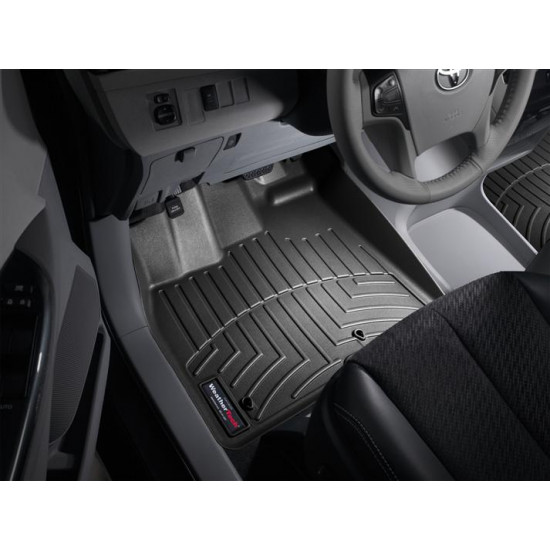 3D коврики для Toyota Sienna 2010-2012 черные передние WeatherTech 443001