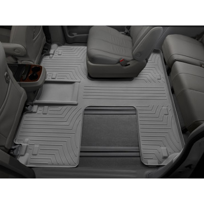 3D килимки для Toyota Sienna 2011- 7 місць сірі 2+3 ряд WeatherTech 463004