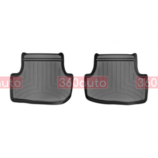 3D килимки для Audi A3, Seat Leon, Volkswagen Golf VII 2012- чорні задні WeatherTech 444962