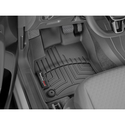 3D килимки для Volkswagen Tiguan, T-Roc 2015-, Seat Tarraco, Skoda Karoq, Kodiaq 2017- чорні передні WeatherTech 449891