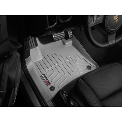 3D килимки для Volkswagen Touareg, Porsche Cayenne 2010-2018 сірі передні WeatherTech 463331