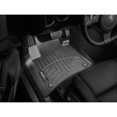3D килимки для Volkswagen Touareg, Porsche Cayenne 2010-2018 чорні передні WeatherTech 443331