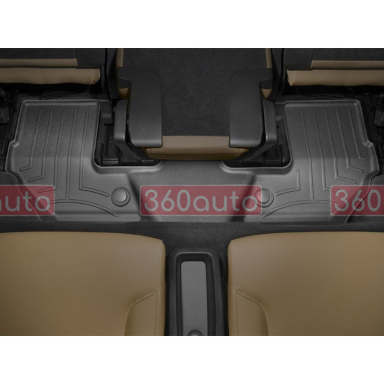 3D килимки для Volvo XC90 2015- чорні 3 ряд WeatherTech 448283