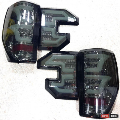Альтернативная оптика задняя на Ford Ranger 2012- LED черные Raptor тюнинг JunYan