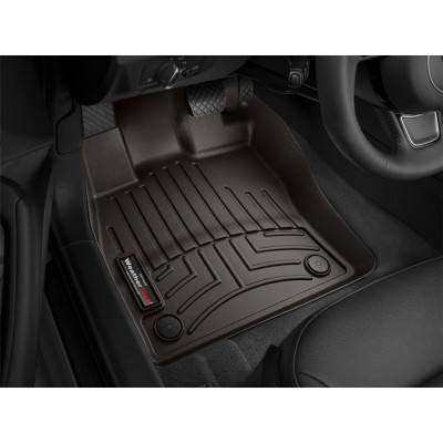 Килимки Audi A3, Seat Leon, Skoda Octavia A7, Volkswagen Golf VII, Passat B8 2012- какао передні WeatherTech 474961