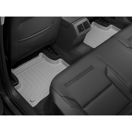 3D килимки для Audi A3, Seat Leon, Volkswagen Golf VII 2012- сірі задні WeatherTech 464962
