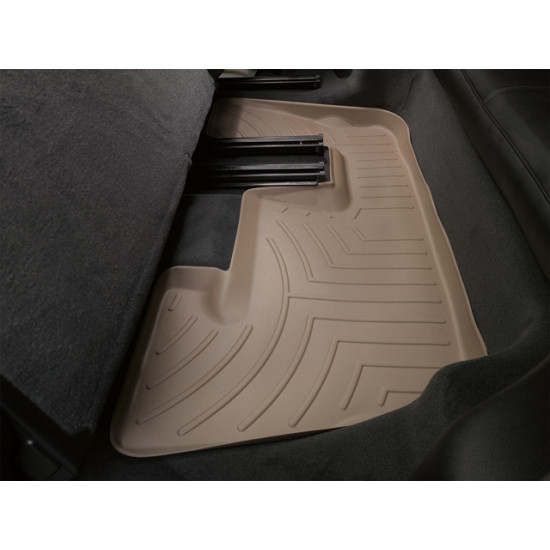 3D килимки для Audi Q7 2006-2014 бежеві 3 ряд WeatherTech 451513