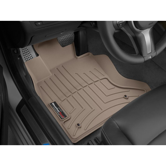 3D килимки для BMW 5 F10 2010-2016 X-drive бежеві передні WeatherTech 453301