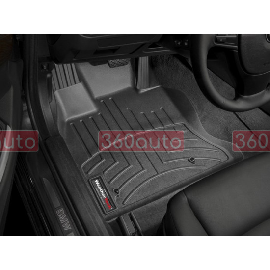 3D килимки для BMW 5 F07 2009-2017 Gran Turismo xDrive чорні передні WeatherTech 445111