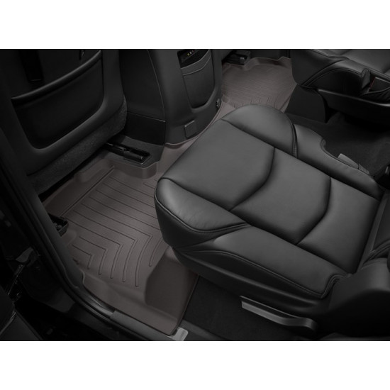 3D килимки для Cadillac Escalade 2015- какао задні WeatherTech 476952