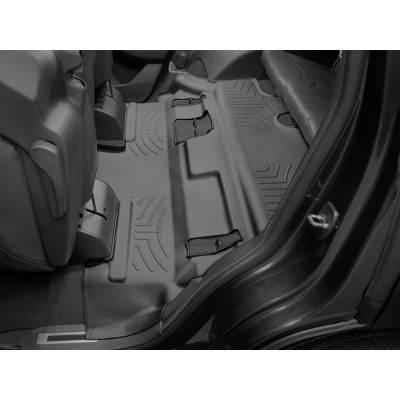 3D килимки для Cadillac Escalade, Chevrolet Tahoe, GMC Yukon 2015- чорні 3 ряд Bench seating WeatherTech 446075