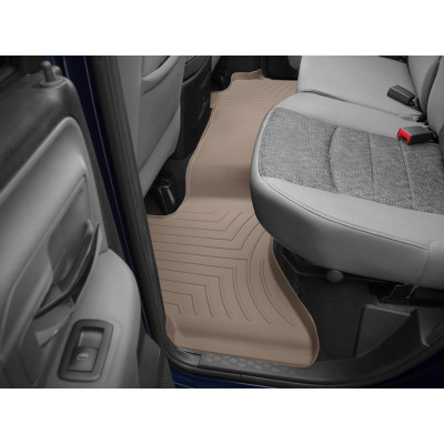 3D килимки для Dodge Ram 2008- Quad Cab бежеві задні WeatherTech 452162