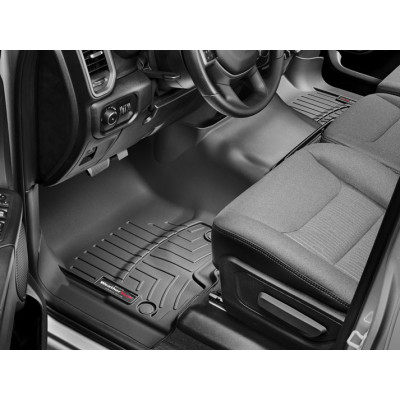 3D килимки для Dodge Ram 2019- чорні передні Bench Seating WeatherTech 4414301