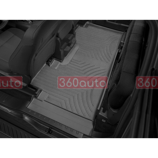 3D коврики для Ford F-150 2014-2020, 2021- SuperCab черные задние Bench Seating WeatherTech 446975