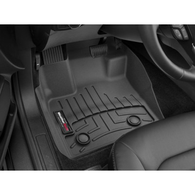 3D килимки для Ford Fusion, Lincoln MKZ 2017- чорні передні WeatherTech 449611