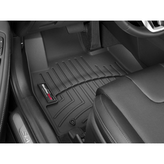 3D коврики для Hyundai Santa Fe 2018- черные передние WeatherTech 4414851