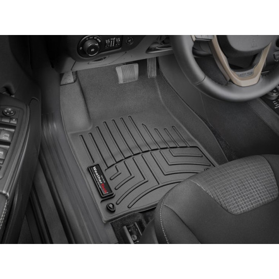3D килимки для Jeep Cherokee 2015- чорні передні WeatherTech 448331